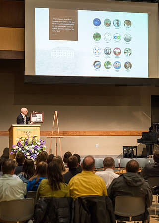 Farewell gathering President and Sister Gilbert.