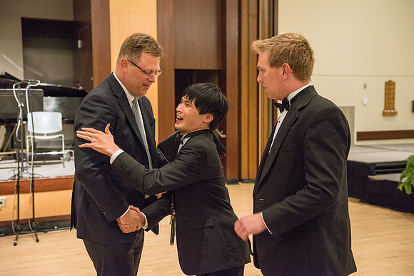Farewell gathering President and Sister Gilbert.