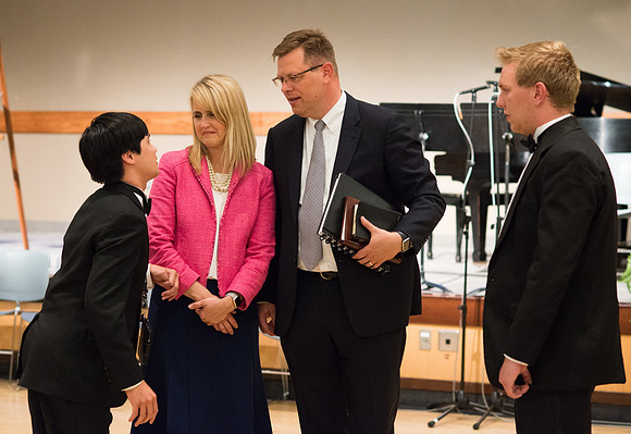 Farewell gathering President and Sister Gilbert.