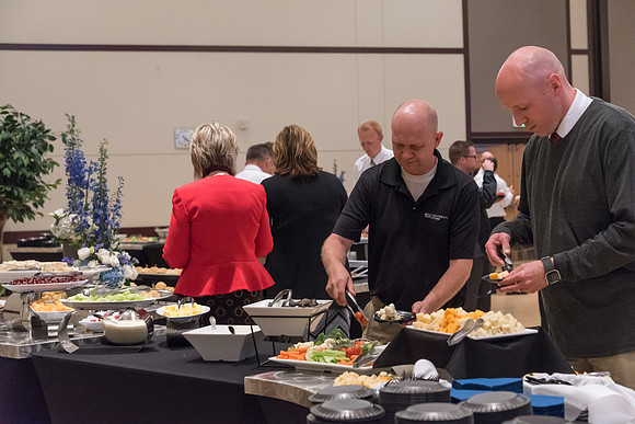 A farewell reception is held for President and Sister Gilbert, and their family. Students, faculty and friends come to say goodbye to the family and thank them for their service. 2017