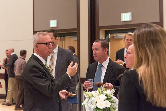 A farewell reception is held for President and Sister Gilbert, and their family. Students, faculty and friends come to say goodbye to the family and thank them for their service. 2017