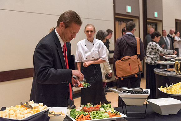 A farewell reception is held for President and Sister Gilbert, and their family. Students, faculty and friends come to say goodbye to the family and thank them for their service. 2017