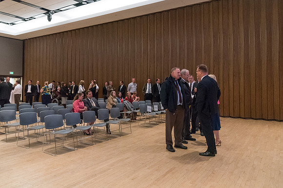 A farewell reception is held for President and Sister Gilbert, and their family. Students, faculty and friends come to say goodbye to the family and thank them for their service. 2017
