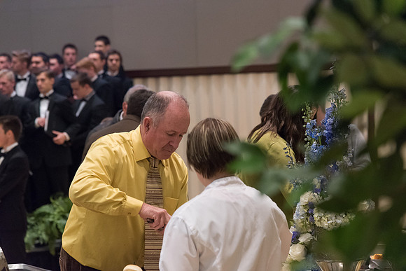 A farewell reception is held for President and Sister Gilbert, and their family. Students, faculty and friends come to say goodbye to the family and thank them for their service. 2017