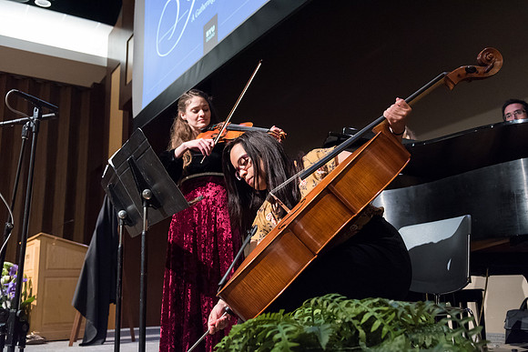 A farewell reception is held for President and Sister Gilbert, and their family. Students, faculty and friends come to say goodbye to the family and thank them for their service. 2017