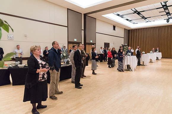 A farewell reception is held for President and Sister Gilbert, and their family. Students, faculty and friends come to say goodbye to the family and thank them for their service. 2017