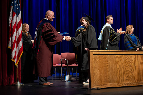 Graduates during convocation for the College of Academic Success & Interdisciplinary Studies.