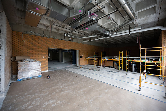 Construction progress for the David O McKay Library