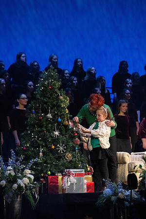 Laura Osnes performs during the Christmas concert with BYUI Student music programs.