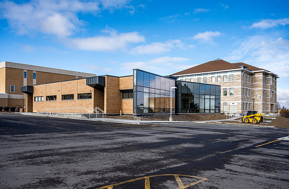 The Visual Arts Studio. The newest building on campus houses the Ceramics Lab and Sculpture lab.