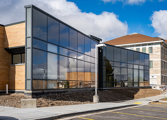 The Visual Arts Studio. The newest building on campus houses the Ceramics Lab and Sculpture lab.