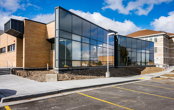 The Visual Arts Studio. The newest building on campus houses the Ceramics Lab and Sculpture lab.