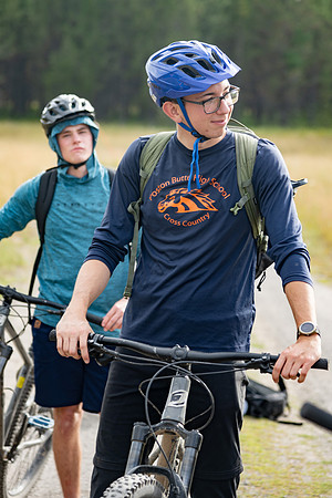 A group of BYU-Idaho Students go mountain biking.