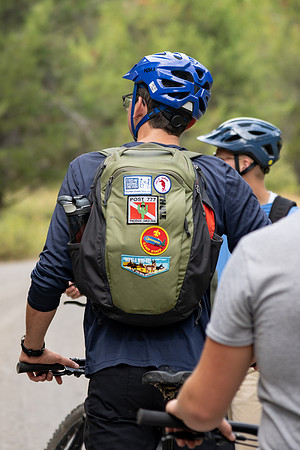 A group of BYU-Idaho Students go mountain biking.