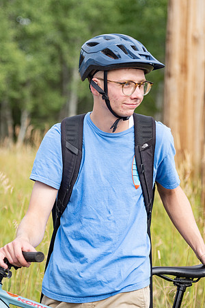 A group of BYU-Idaho Students go mountain biking.