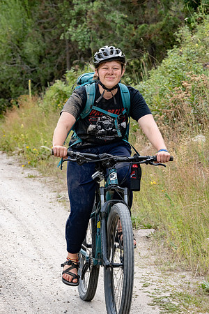 A group of BYU-Idaho Students go mountain biking.