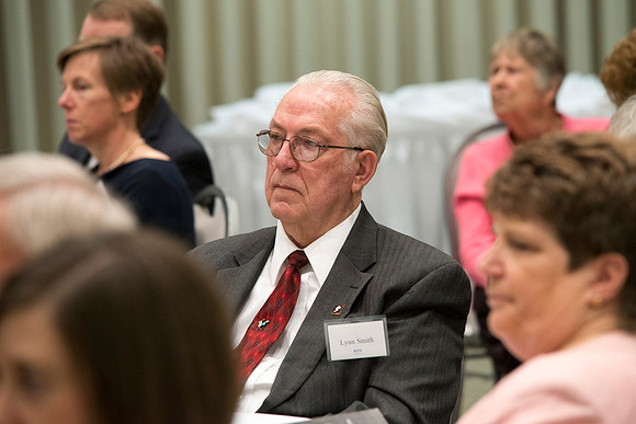 Eliza R. Snow Award members and guest enjoy an evening of god food and entertainment honoring Rick and Cheryl Hansen for their service towards the Arts.