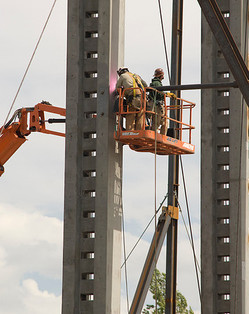 Construction on the Auditorium, later named the BYU-Idaho Center.