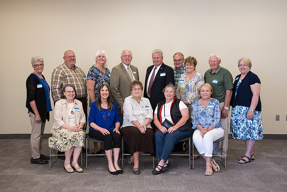 The Class of 1967 meets together in the Manwaring Center for a Reunion.