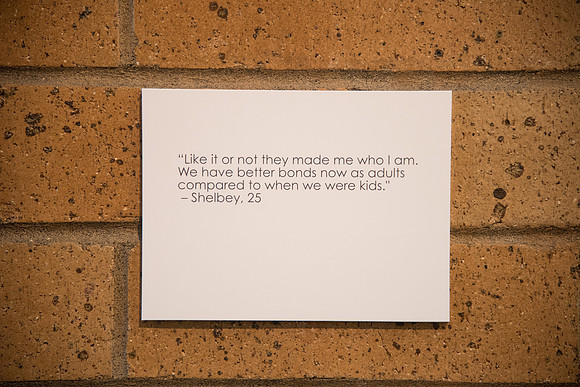Bachelor of Fine Art students exhibit their senior projects they have been working on for two semesters.