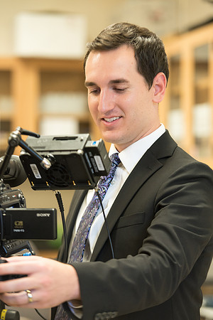 Kyle Braby on a video shoot. 2017