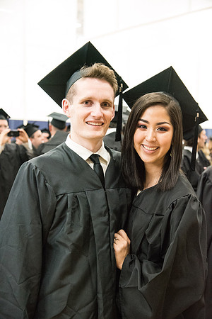Graduates with their loved ones.