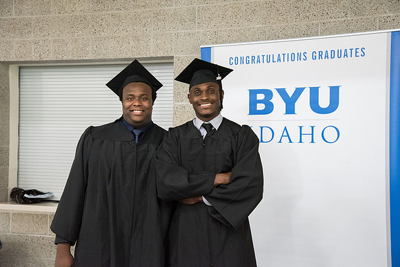 Graduates with their loved ones.