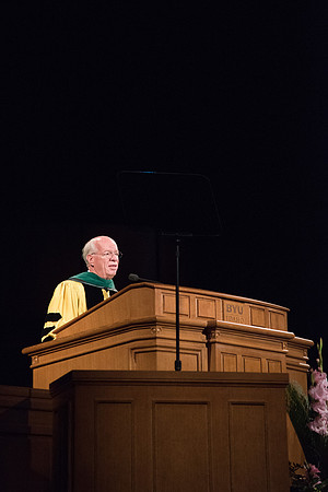 Elder J. Devyn Cornish, General Authority Seventy, speaks to the graduates of BYU-Idaho.