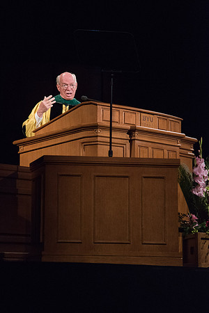 Elder J. Devyn Cornish, General Authority Seventy, speaks to the graduates of BYU-Idaho.