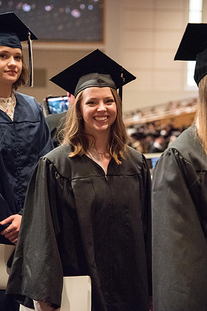 Graduates during the Recessional.