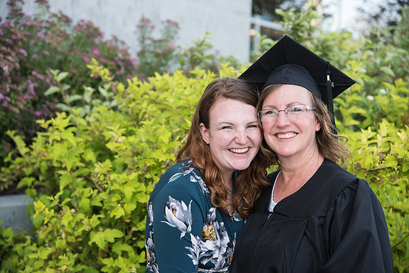Graduates with their loved ones.