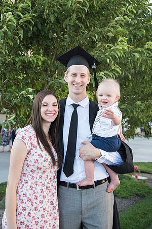 Graduates with their loved ones.