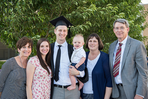 Graduates with their loved ones.