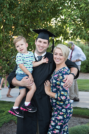 Graduates with their loved ones.
