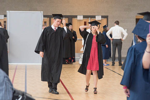 BYU-Idaho students prepare to graduate. 2017