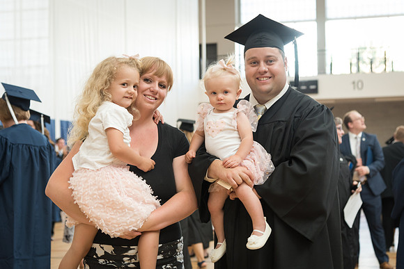 Pathway students gather together before their graduation.