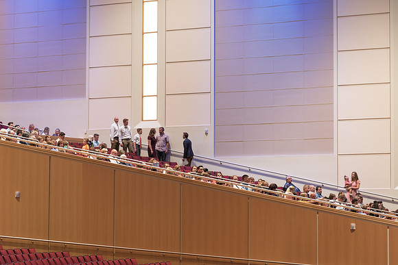 Families travel from all around and gather in the BYU-I enter to celebrate graduation. 2017