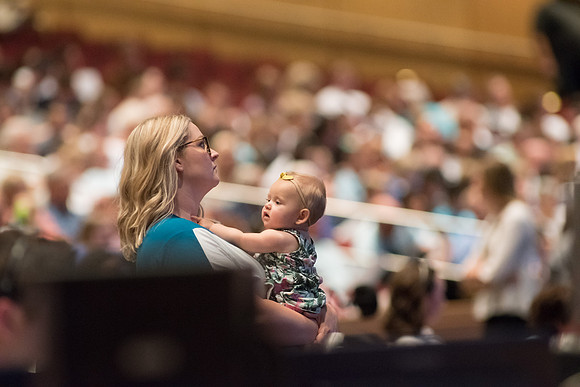 Families travel from all around and gather in the BYU-I enter to celebrate graduation. 2017