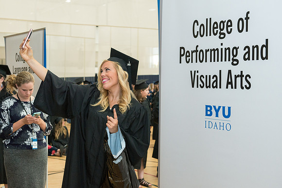 BYU-Idaho Spring semester graduation, July 2017.