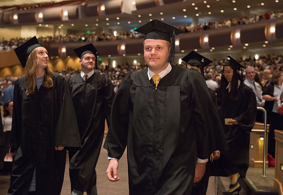 BYU-Idaho Spring semester graduation, July 2017.