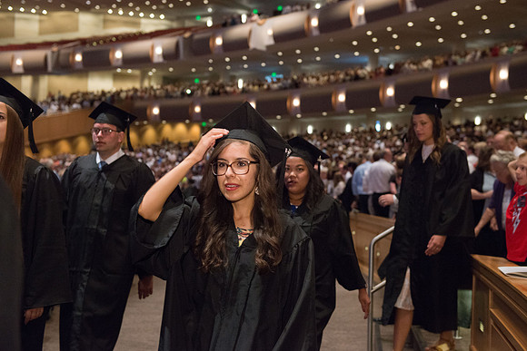 BYU-Idaho Spring semester graduation, July 2017.