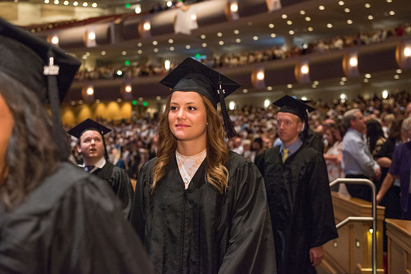 BYU-Idaho Spring semester graduation, July 2017.
