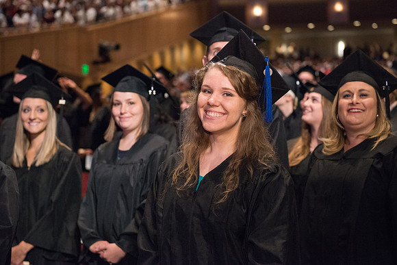 BYU-Idaho Spring semester graduation, July 2017.