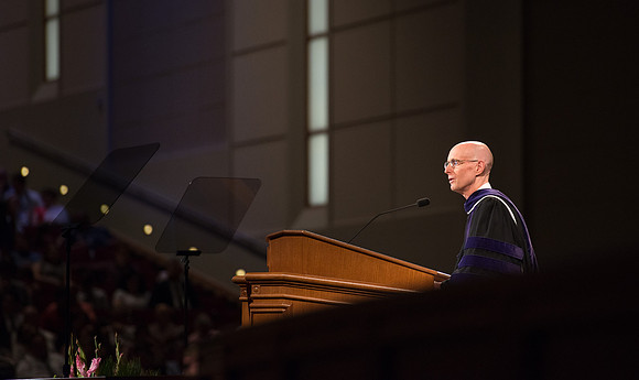 BYU-Idaho Spring semester graduation. President Henry J. Eyring