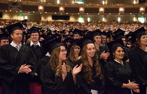 BYU-Idaho Spring semester graduation.