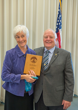Emeritus Breakfast, Nov 2018, BYU-Idaho Alumni Award of excellence was awarded to Jon Beesley.
