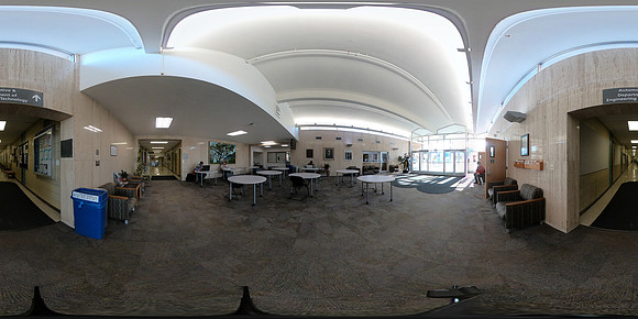 360 photo of the interior of the Austin building. Northeast entrance.