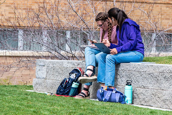 Studying Outside - May 2021