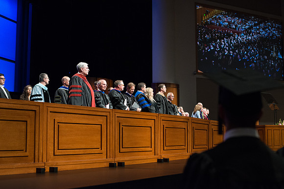 Commencement in the BYU-Idaho Center