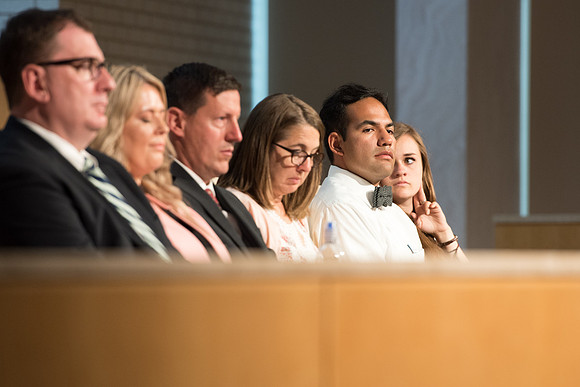 Strengthening induividuals and families through lifelong learning. Amy LaBaugh, Student Life Vice President speaks on the importance of Scripture study for the Ed Week devotional in the Taylor Chapel.